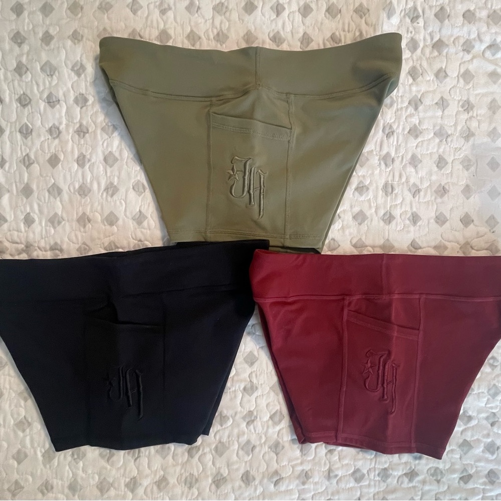 JekyllHyde Apparel 3 inch workout shorts.